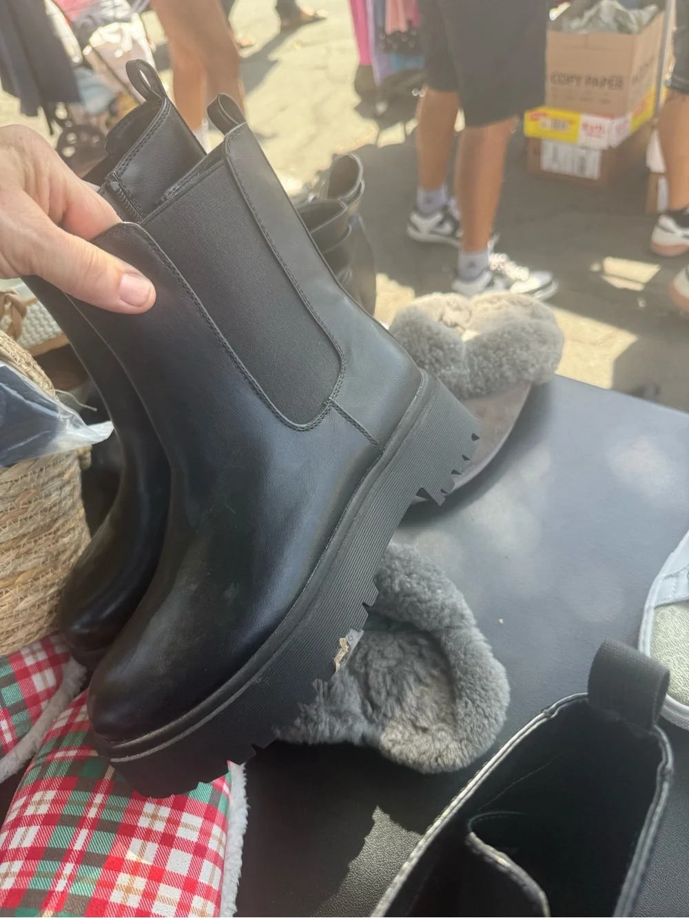 Arizona Jean Company Black Chukka Chelsea Lug Boots